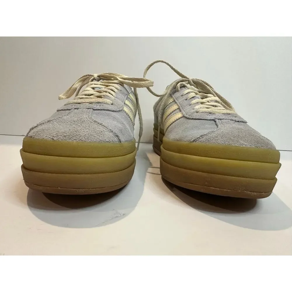 Adidas Gazelle Bold Suede Platform Sneakers Women's Light Blue Size 9